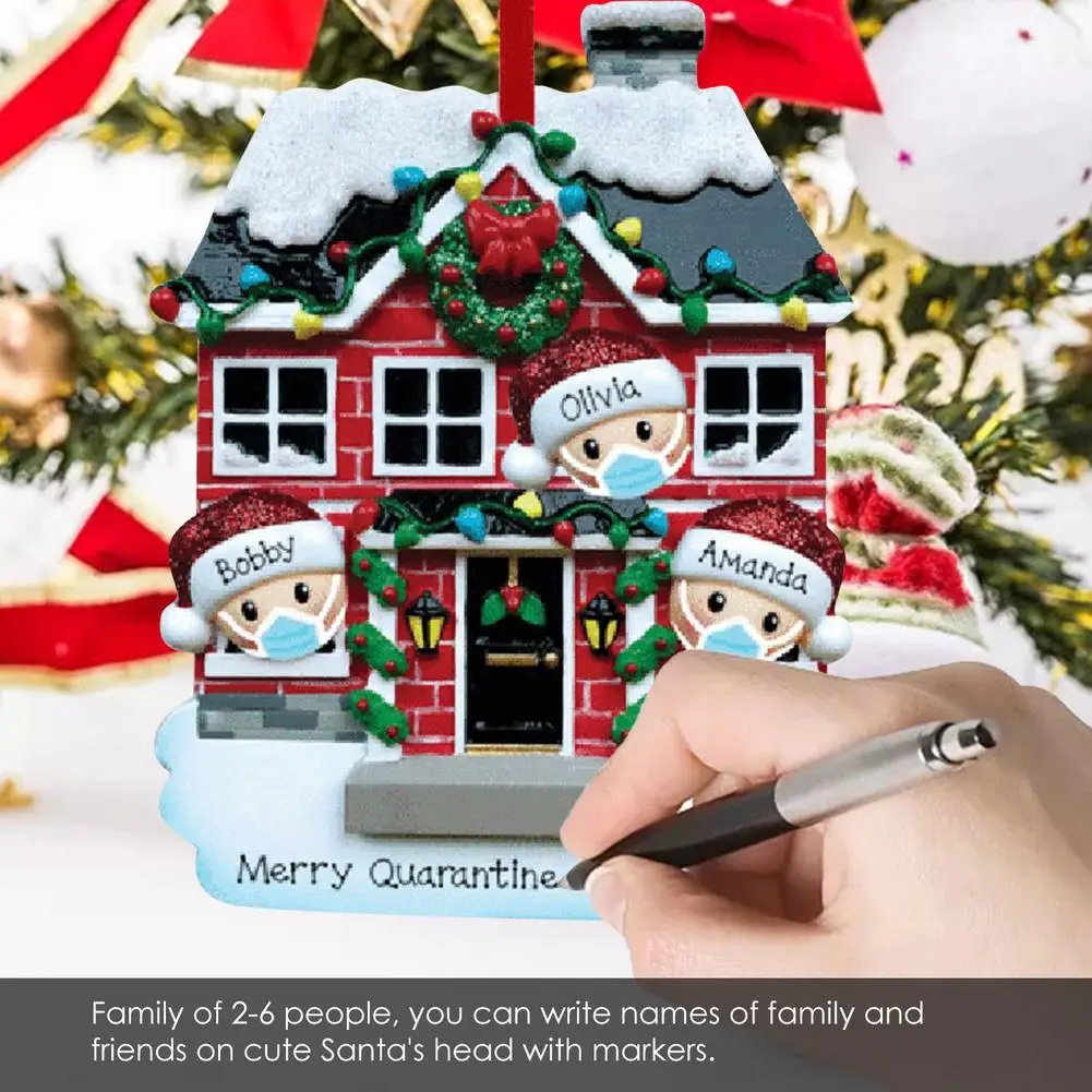 Новые рождественские Висячие персонализированные выжившие Семейные орнаменты