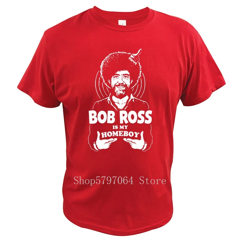 Футболка Боб Росс с надписью Joy Of Painting Tv Show Tops Bob Ross Is My Homeboy забавная повседневная