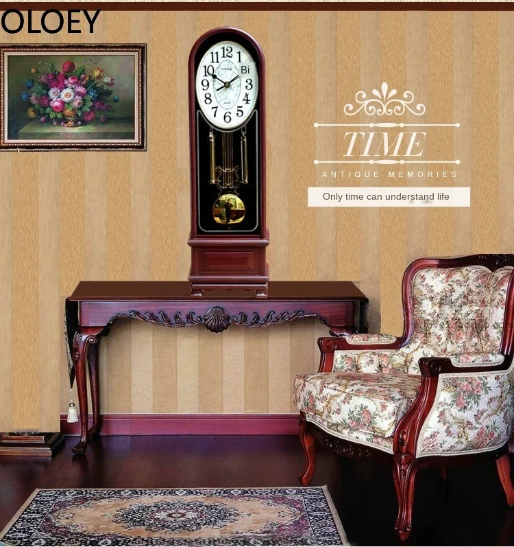 Роскошные Настенные часы в виде маятника старинные деревянные большие ретро для