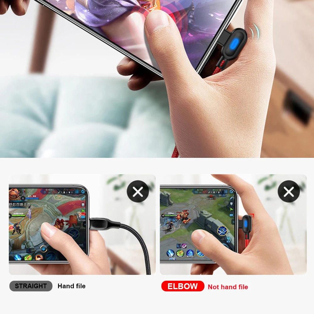 Micro USB-кабель 2 4 А нейлоновый для быстрой зарядки и передачи данных Samsung Xiaomi Redmi LG Sony