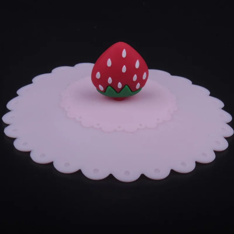 

Driking Cup Lids Silicone Anti-dust Bowl Cover Heat Resistant Snowman Seals Cartoon Silicone Cup Cover Silicone Dust Cover