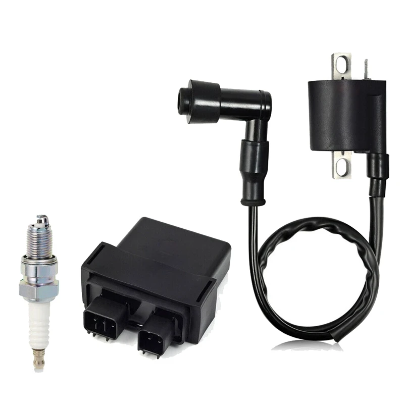 

Катушка зажигания и Свеча зажигания для Yamaha YFM50 50R Raptor 50 2004-2008 5YF-85540-00-00, 3kj-82310-00