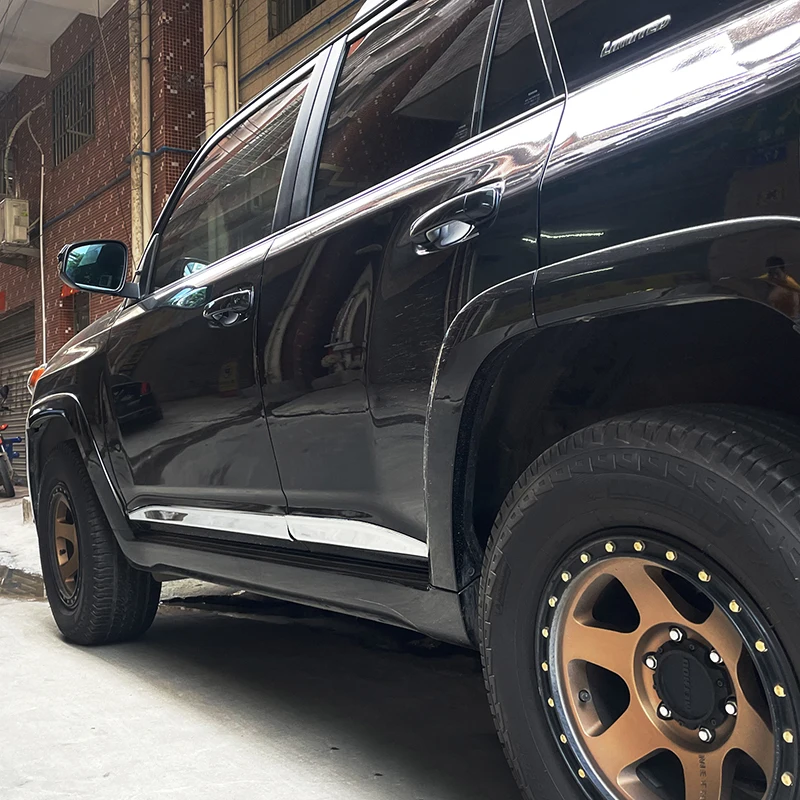 Для Toyota 4runner 2010-2021 хромированная Боковая дверь корпус формовочные полосы крышка