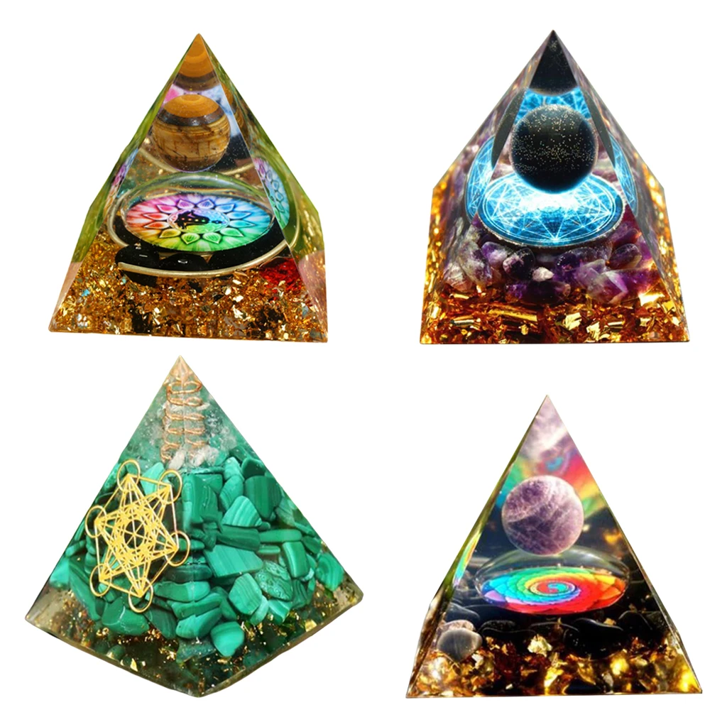 

Кристальная Сфера ручной работы обсидиан кварцевый ОРГОН Пирамида 60 мм рейки энергетическая чакра медитация для домашнего офиса Декор