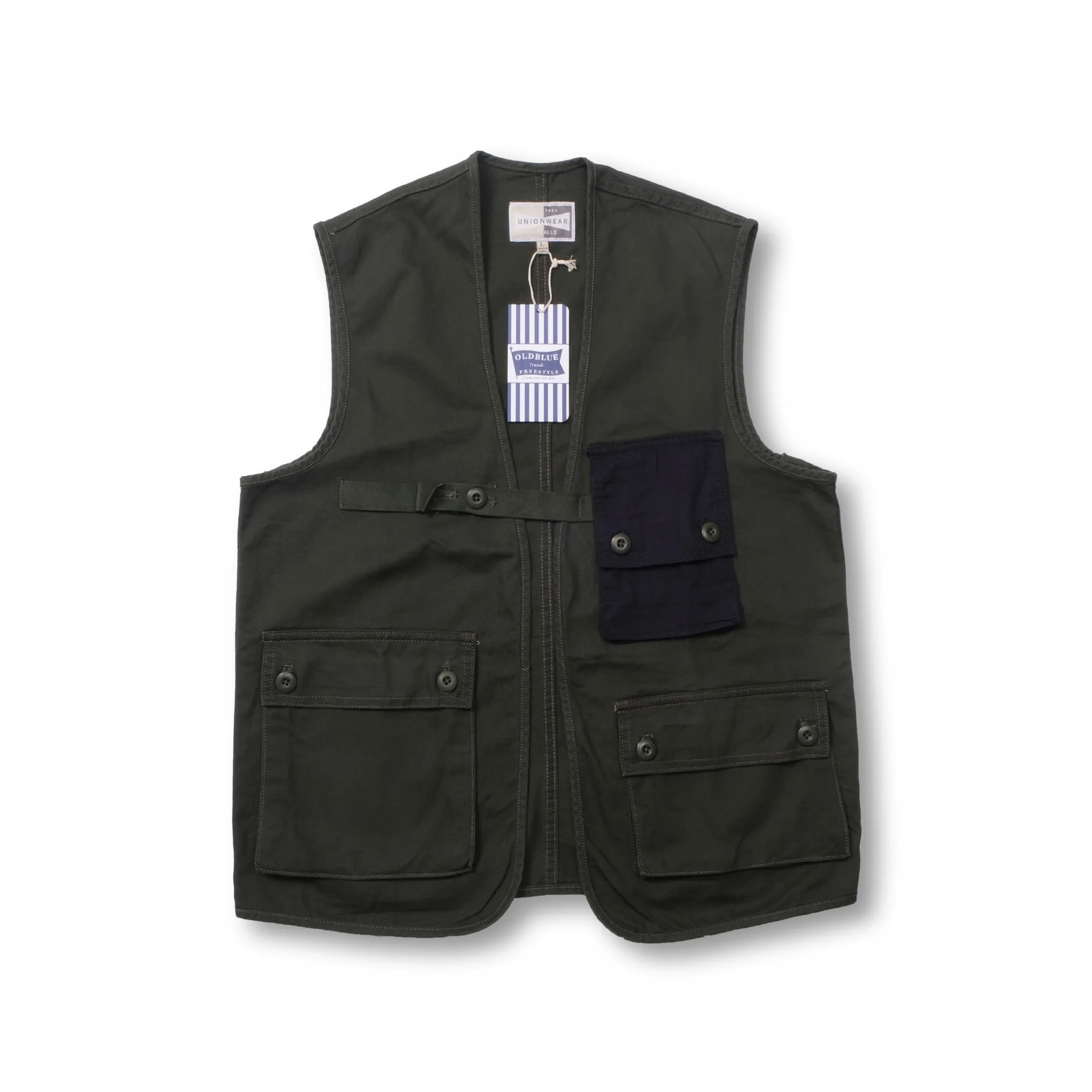 

Men Japan Style Streetwear Function Cargo Vest Jacket Male Women Unisex Vintage Hip Hop Waistcoat Sleeveless Coat