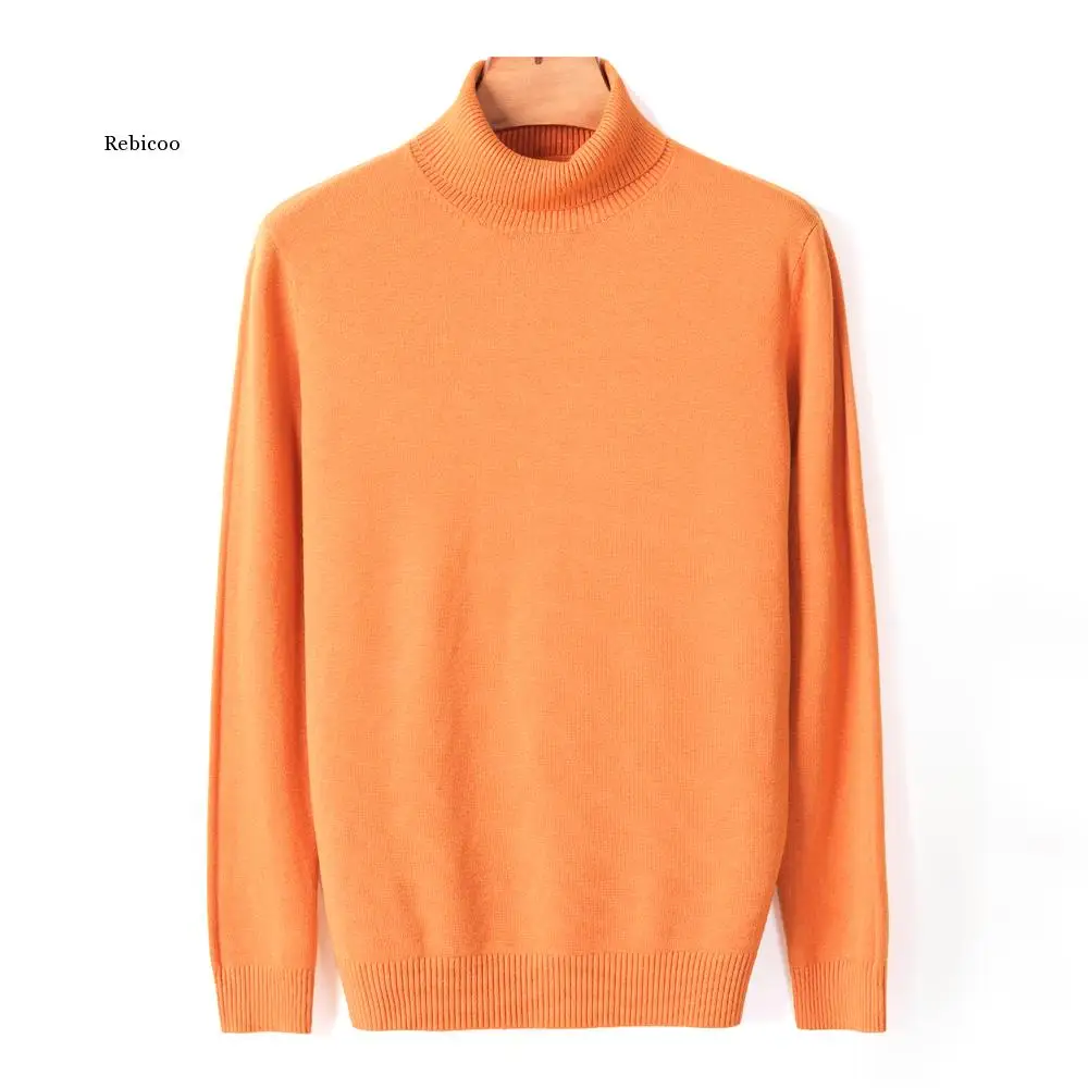 

2020 New Autumn Winter Men's Warm Turtleneck Sweater High Quality Fashion Casual Comfortable Pullover Thick Sweater Male Brand