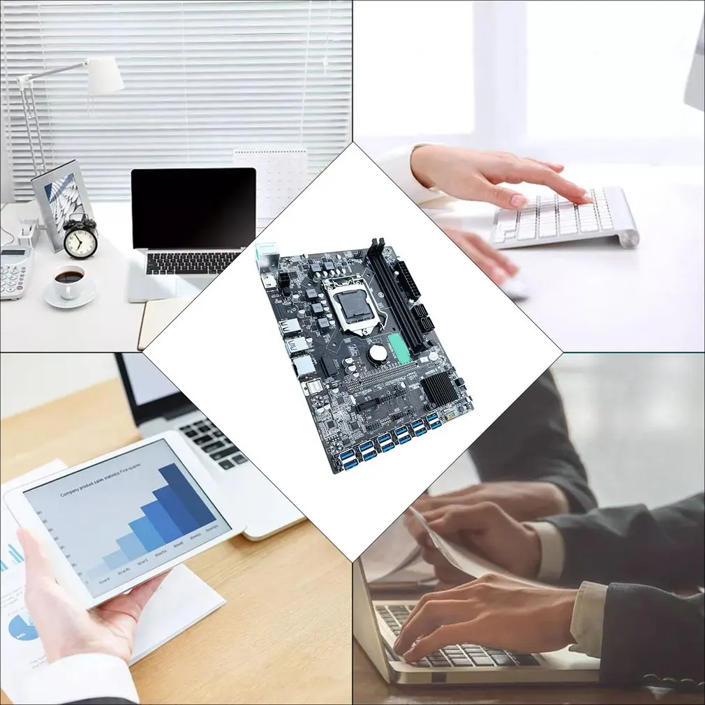 b250 btc mining motherboard lga 1151 interface ddr4 12xgraphics card slot 12 pcie to usb3 0 for btc miner mining 8p 6p mainboard free global shipping