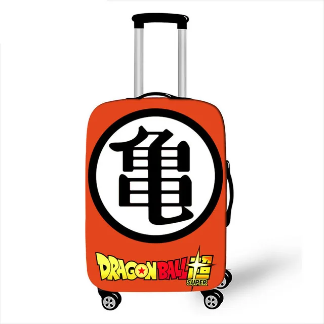 ELVISWORDS Dragon Ball Z чехол для чемодана с принтом для путешествий чемодан протектор для мальчиков девочек тележка прочный защитный чехол - Цвет: Телесный