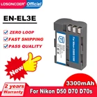 Аккумулятор EN-EL3E EN EL3E EN-EL3A для цифровой камеры, Аккумулятор для Nikon D300S, D300, D100, D200, D700, D70S, D80, D90, D50, L50, D100, 3300 мАч