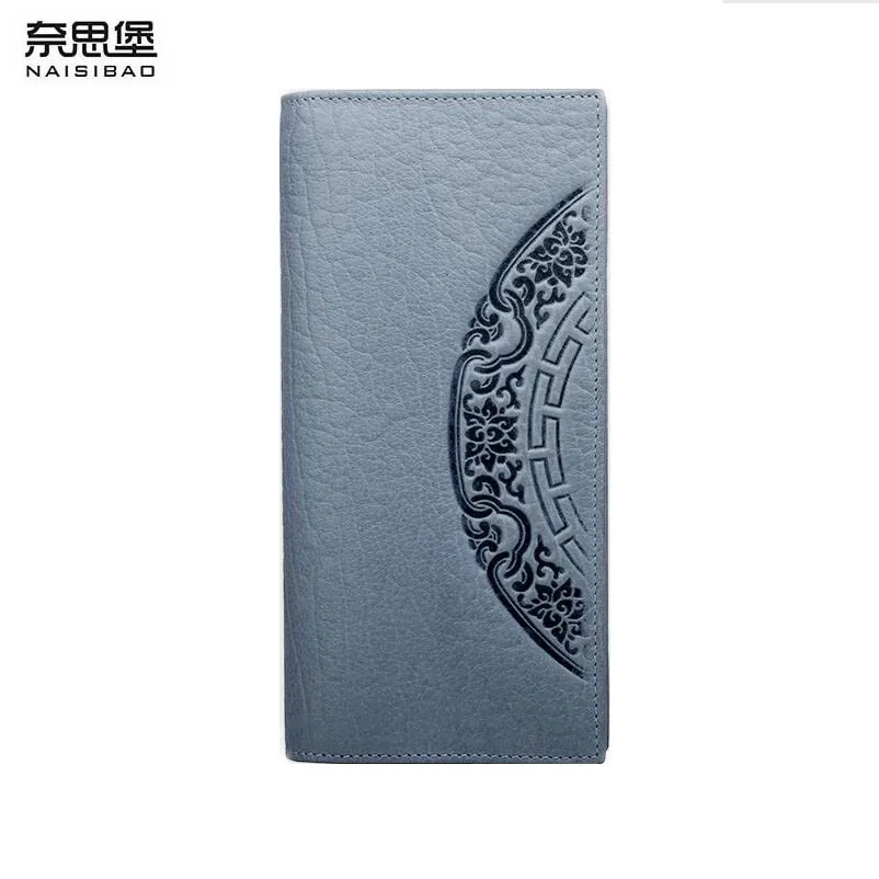 Женские кошельки из натуральной кожи дизайнерские брендовые модные длинные на