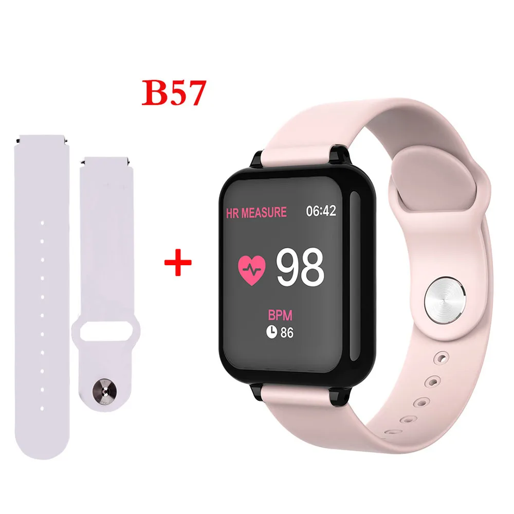 B57 N Strap Bluetooth Smartwatch спортивные часы B57 наручные часы для измерения артериального давления для мужчин и женщин водонепроницаемые часы Шагомер умный Браслет - Цвет: B57 N Strap