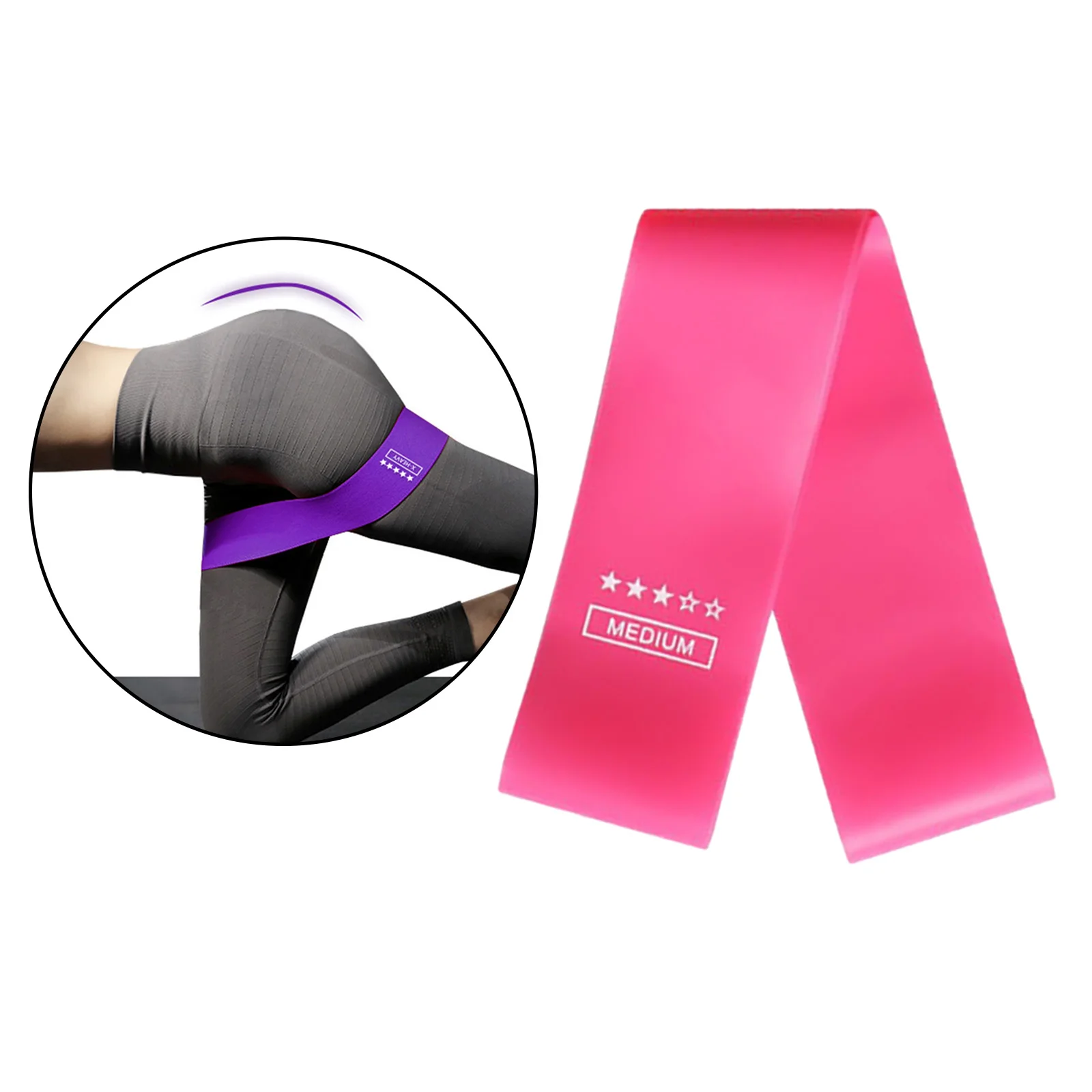 Gelang Resistensi Kekuatan Gym Peralatan Latihan Kebugaran Olahraga Karet Pilates Olahraga Gelang Karet Gelang Mini Kebugaran