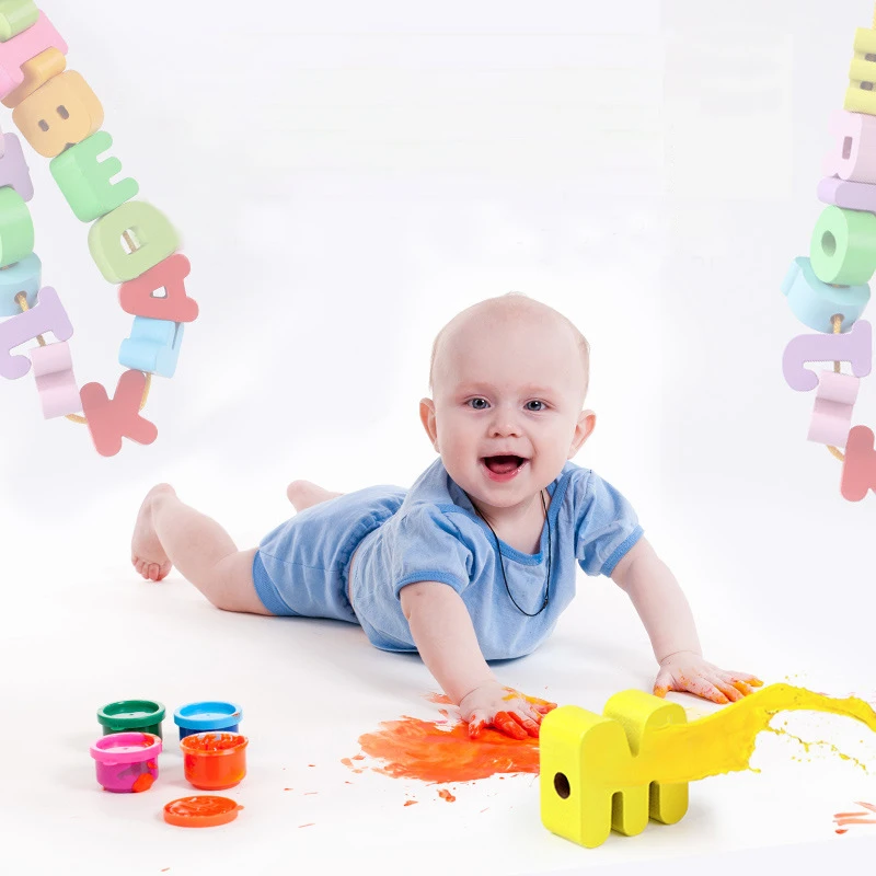 Бусины игрушки Геометрическая бусина буква цифровая для резьбы игр развивающая