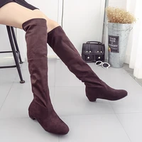 martin boots for women autumnwinter 2021 womens over the knee boots round toe boots single suede boots for women size 35 40