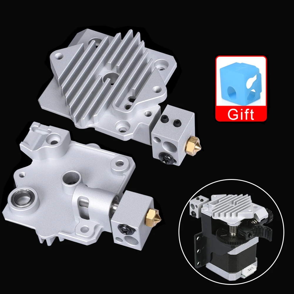 Обновленный аэродинамический радиатор Titan для экструдера алюминиевый