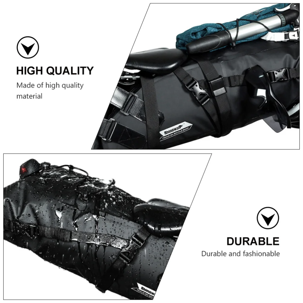 

1Pc Bike Seat Bag 10L Bike Seat Bag Waterproof Cycling Seat Bag Bike Accessories