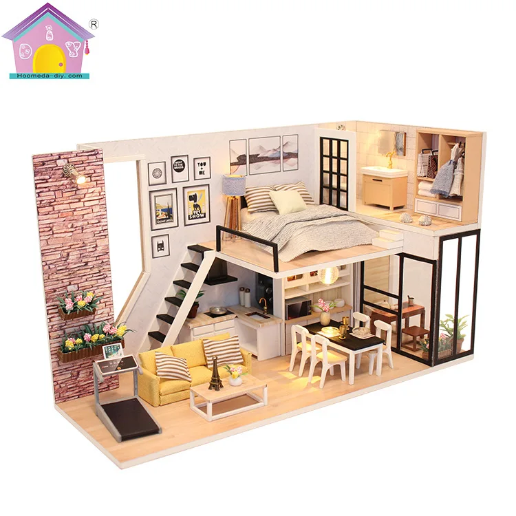 

Hand-assembled three-dimensional model toy house creative model sand table birthday gift