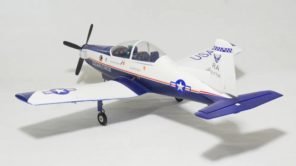 RC самолет электрический T-6 T6 PNP версия модернизирована для 4S мощности