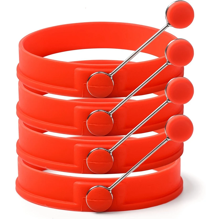 1 шт. круглая силиконовая форма для яиц завтрака кухонная блинов антипригарная