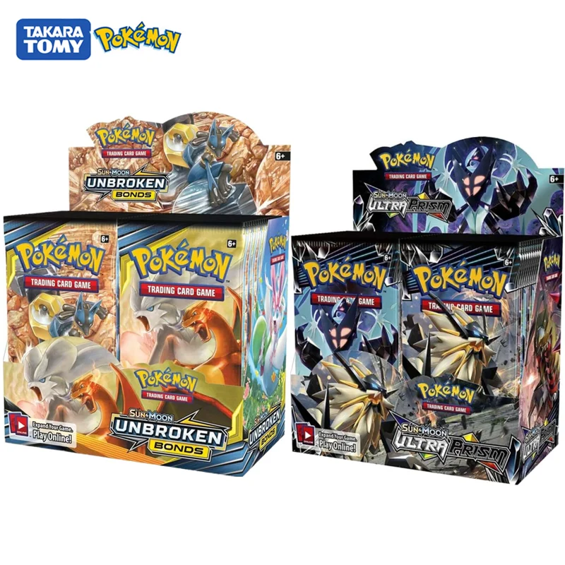 324 шт./кор. карты Pokemon английские небьющиеся облигации ультра Призма новейшие