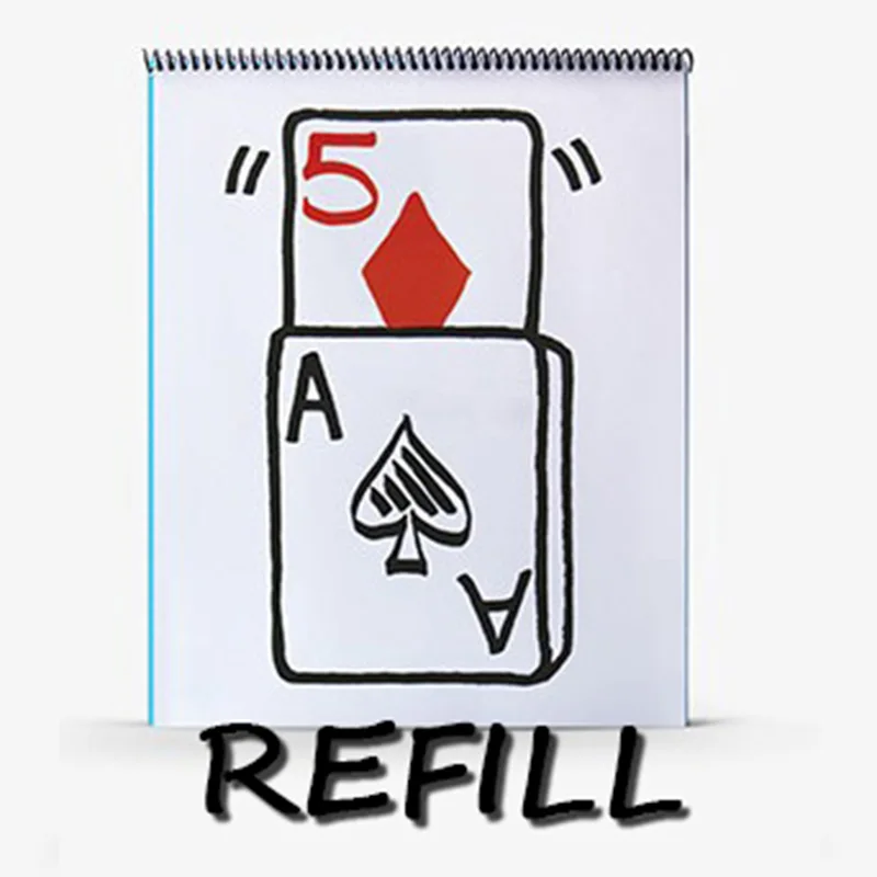 Refill for Professional Cardiographic Exclusive Rise Card Prediction (35.5*28cm) Magic Tricks Stage Illusion Gimmick Accessories