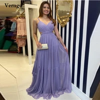 verngo 2021 a line lavender chiffon prom dresses spaghetti straps low back sexy evening gowns floor length formal party dress