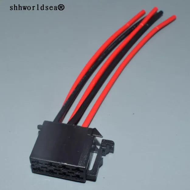 

Worldgolden 3,5 мм 8p Женский 8-контактный автомобильный жгут проводов, кабельный разъем, популярный аудиоразъем для разъема VW CD 962189-1