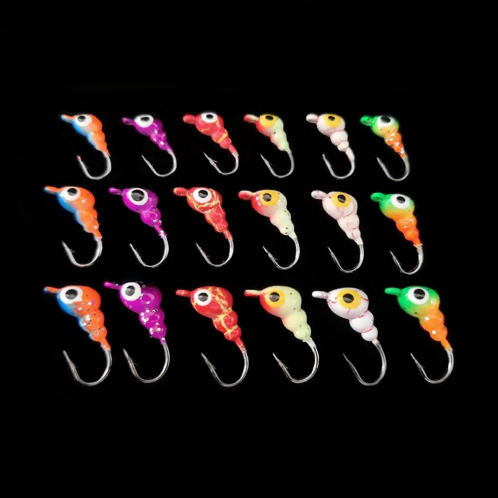 

3D Effect Mini Small Ice Fishing Hook Lure Worm Accessories for Angling