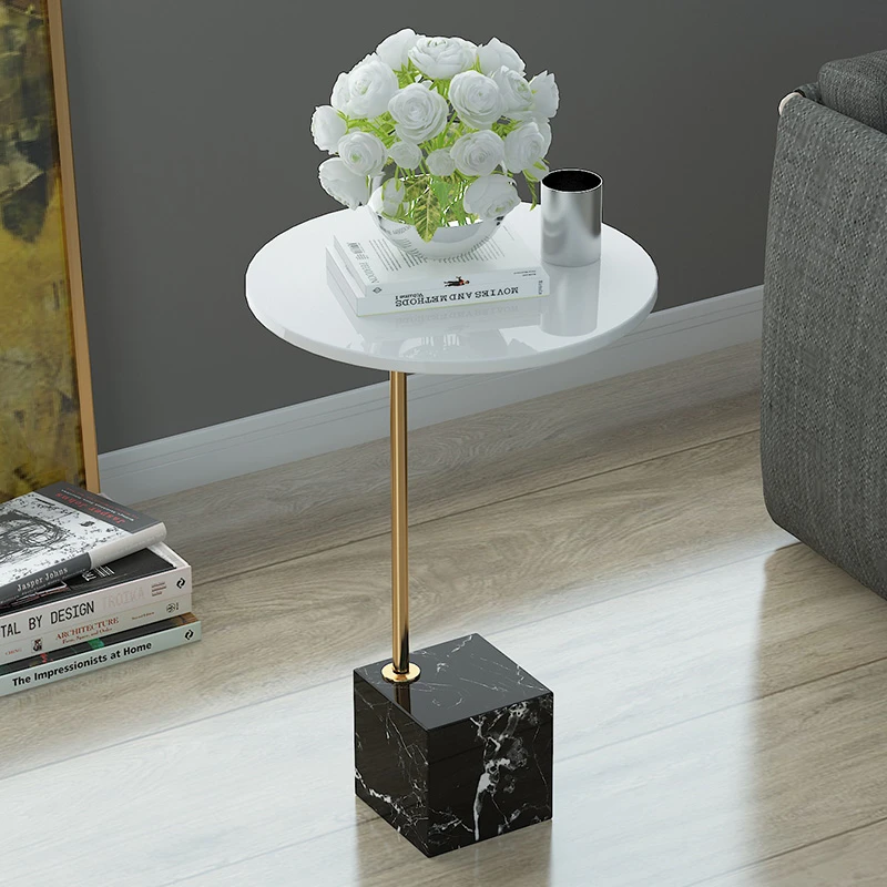 Мраморная кромка угловой светильник для дивана Роскошная гостиная боковой СТОЛ