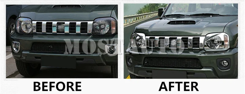 Крышка передней фары в стиле птицы из АБС пластика для Suzuki Jimny 2007 2017 2 шт.