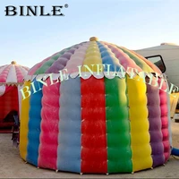 custom outdoor mini colorful inflatable dome tent inflatable circus tent with blower for party event