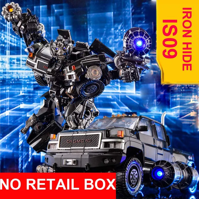NO Retail Box BMB трансформация LS09 LS-09 Ironhide Masterpiece MPM06 MPM-06 оружие Expert Автопогрузчик из сплава режим фигурка KO Робот Игрушки - Цвет: NO Retail Box