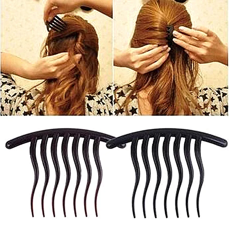 

Insert Hairpin Comb Wavy Tooth Headdress 7 Teeth Resin Board Hair Comb Jewelry Comb Hair Access Hairdressing Tools Hight Quality