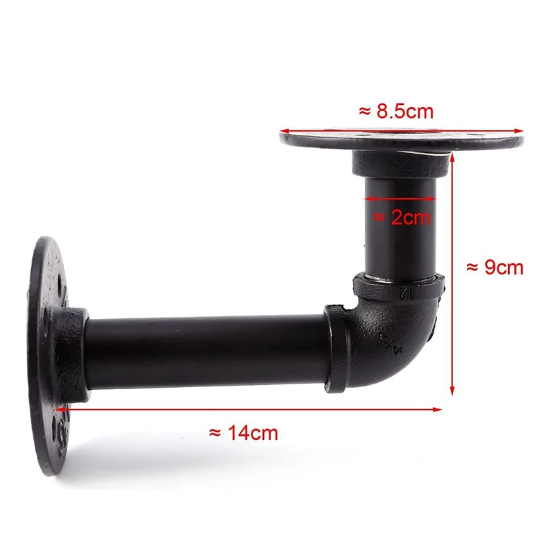 Комплект кронштейнов для полки труб 2 шт. железные трубные кронштейны