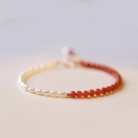 2022 new natural agate bracelet 2mm thin bracelets for women nature pearl bracelet jewelry diy