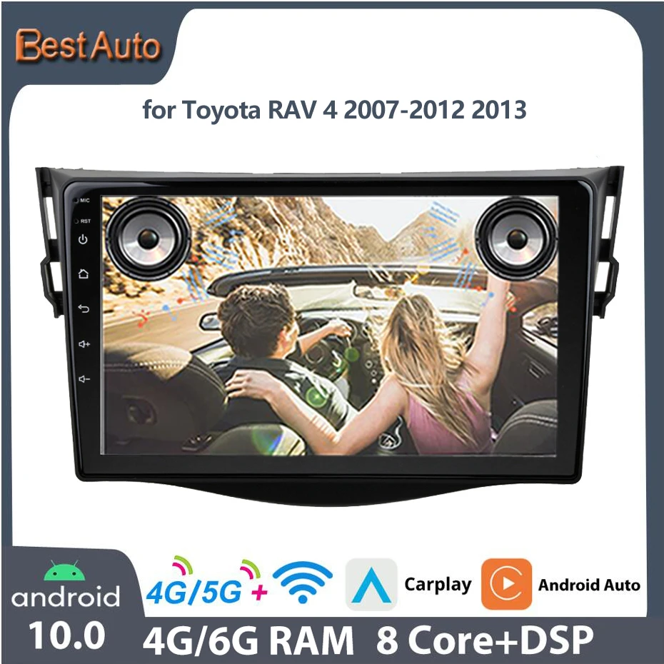 

Best Auto Android 9’Inche Car Radio GPS Navigation Bluetooth Stereo Receiver Multimedia Video Player For Toyota RAV 4 2007-2013