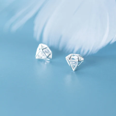 Серьги-гвоздики Modian циркония