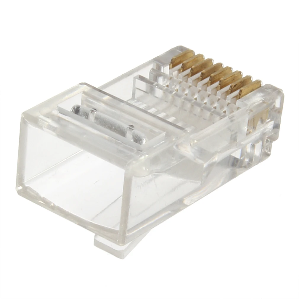 1 шт. RJ45 CAT5 Кристалл модульный разъем LAN Сетевой 8 контактов сетевой кабель Разъем