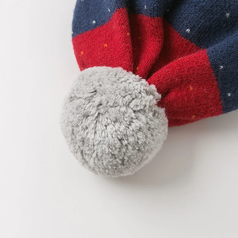 DB11430-1 dave bella autumn winter unisex baby jacquard cotton wool hat | Детская одежда и обувь
