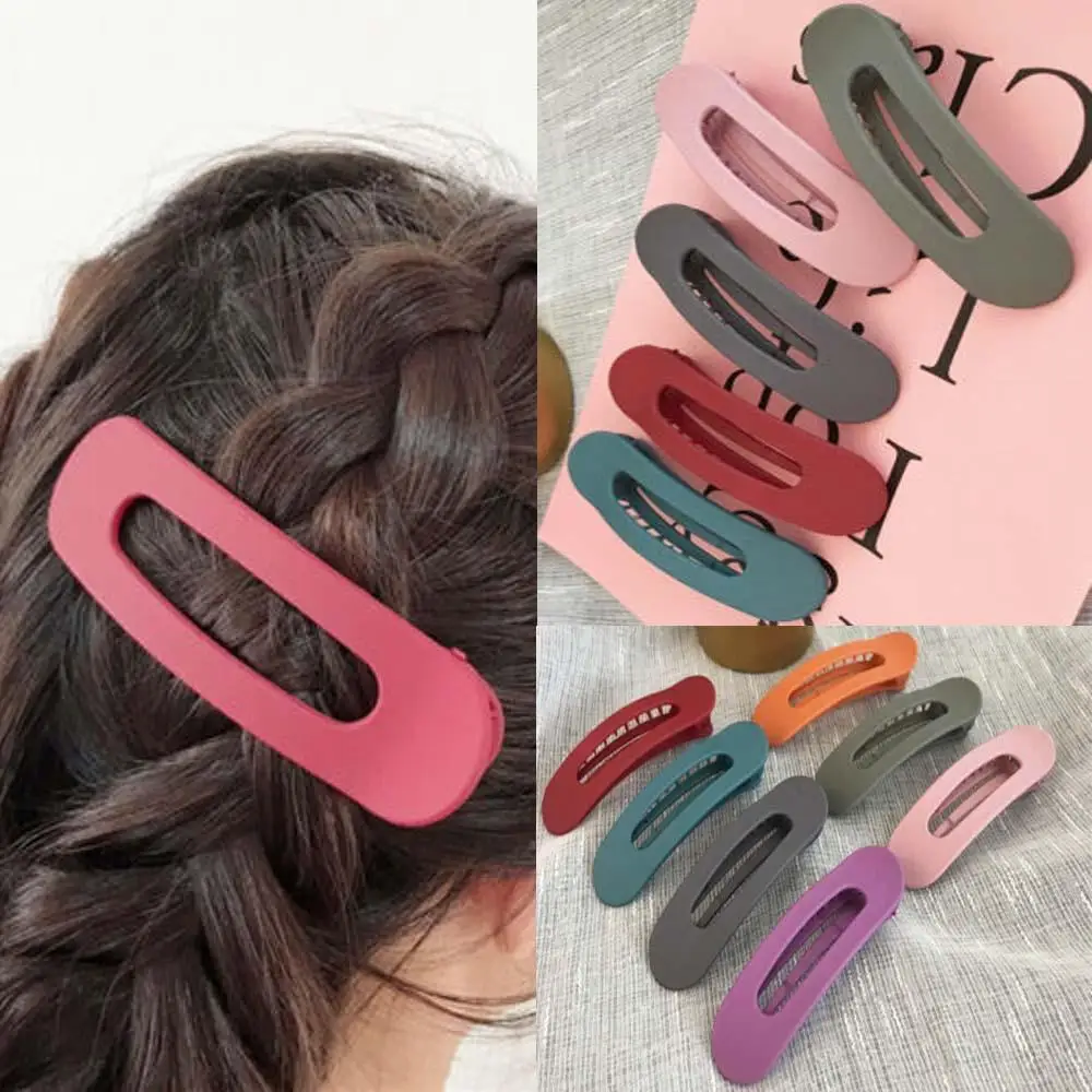 Большой Матовый потертый зажим для волос японский большой заколка женская волос|