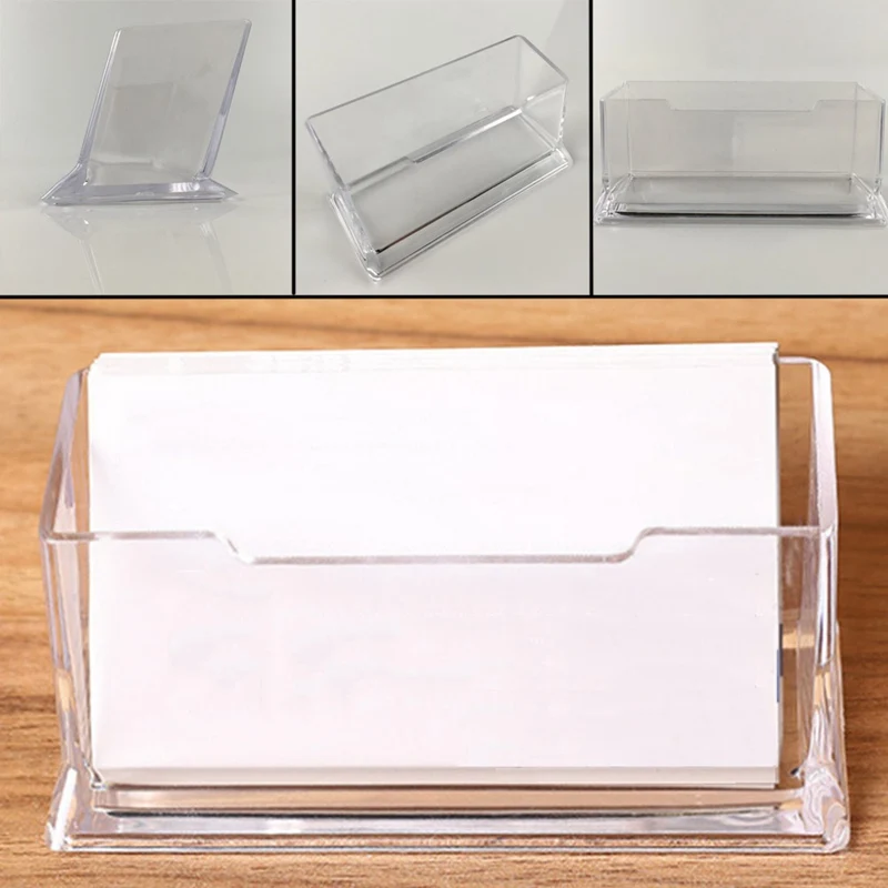 

Прозрачный Настольный держатель для визиток, офисный органайзер для стола, демонстрационная подставка, акриловые офисные принадлежности, ...