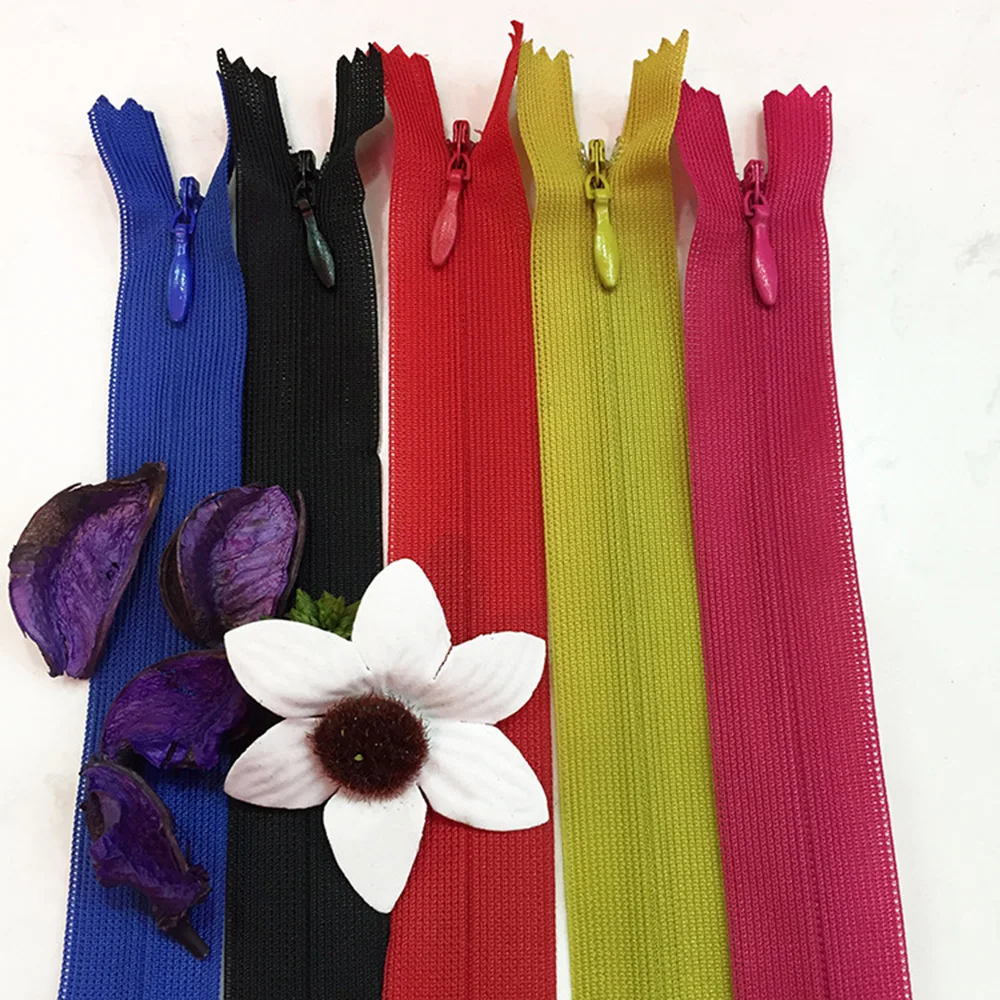 Кружевные невидимые молнии для нижнего белья сумки 60 см скрытые застежки одежды