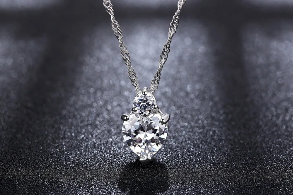 Новые Подвески в форме сердца модные Кристаллы от Swarovski ожерелья ювелирные