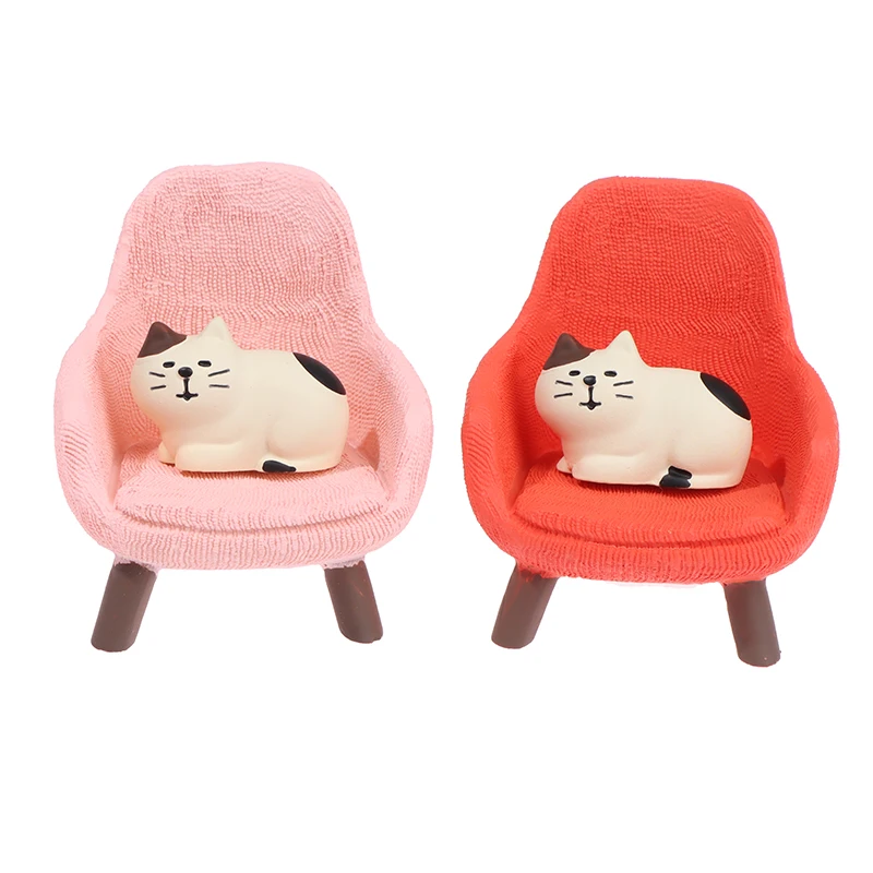 

1 Set Simulation Small Sofa Stool Chair Furniture Model Toys for Doll House Decoration