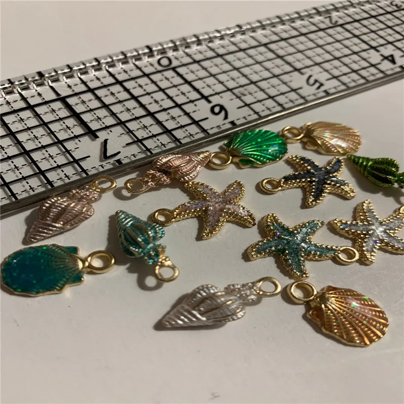 Милые Разноцветные Подвески в виде ракушек Морская ракушка стильные подвески на