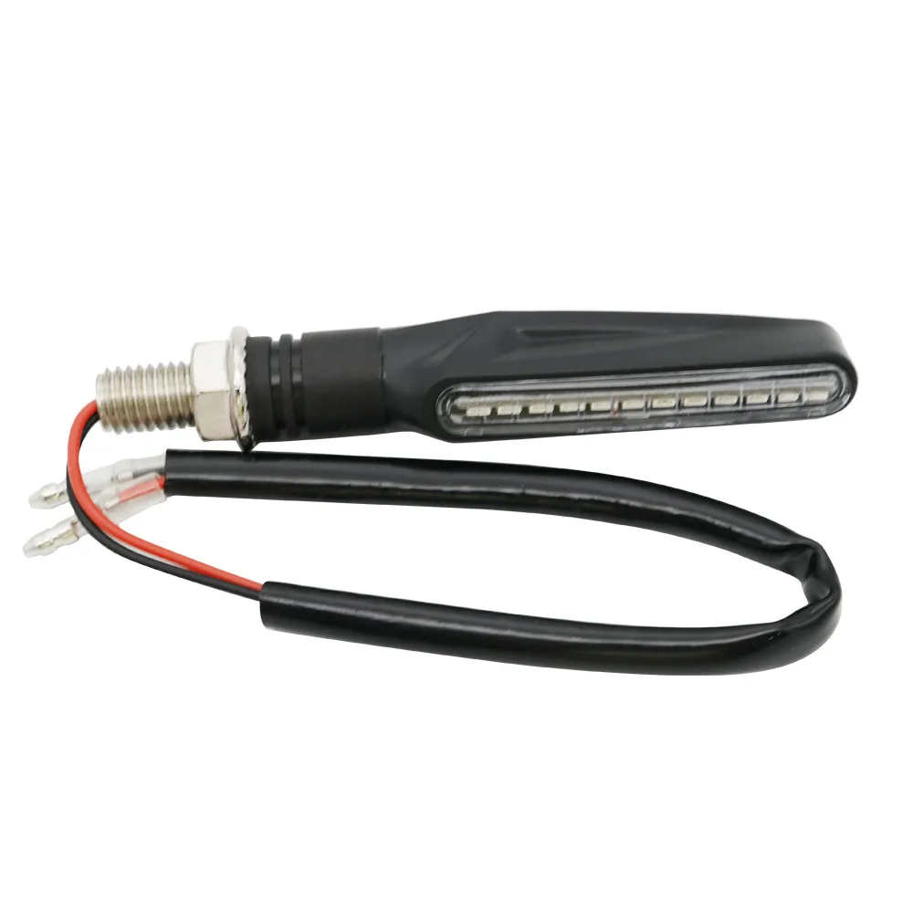 Светильник поворотного сигнала мотоцикла гибкие 12 светодиодных указателей