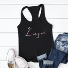 Женская майка без рукавов, с принтом в виде сердца, на Хэллоуин, летний топ с круглым вырезом, большие размеры, 2021