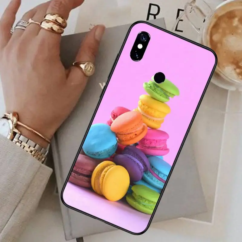 

Macaron Food Dessert ice cream Phone Case For Xiaomi Redmi note 7 8 9 t max3 s 10 pro lite funda coque shell cover