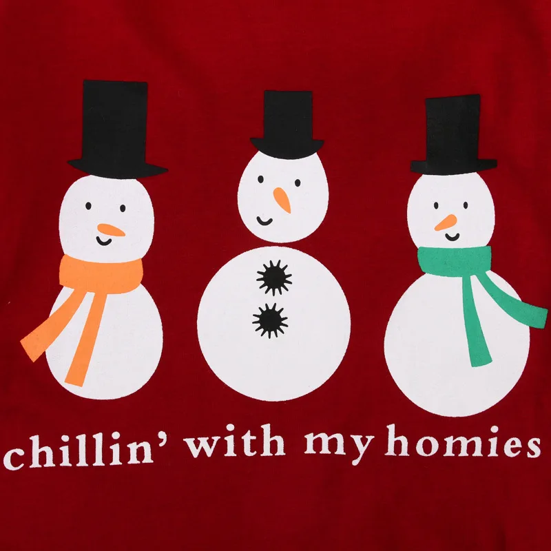 Детский Рождественский комплект Осень-зима 2020 пижамы для мальчиков красная