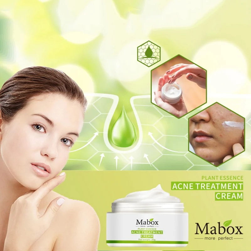 

30g Acne Treatment Cream Oil Control Shrink Pores Face Care Whitening Comedo Blackhead Spot Scar Removal Organic Plant Extract